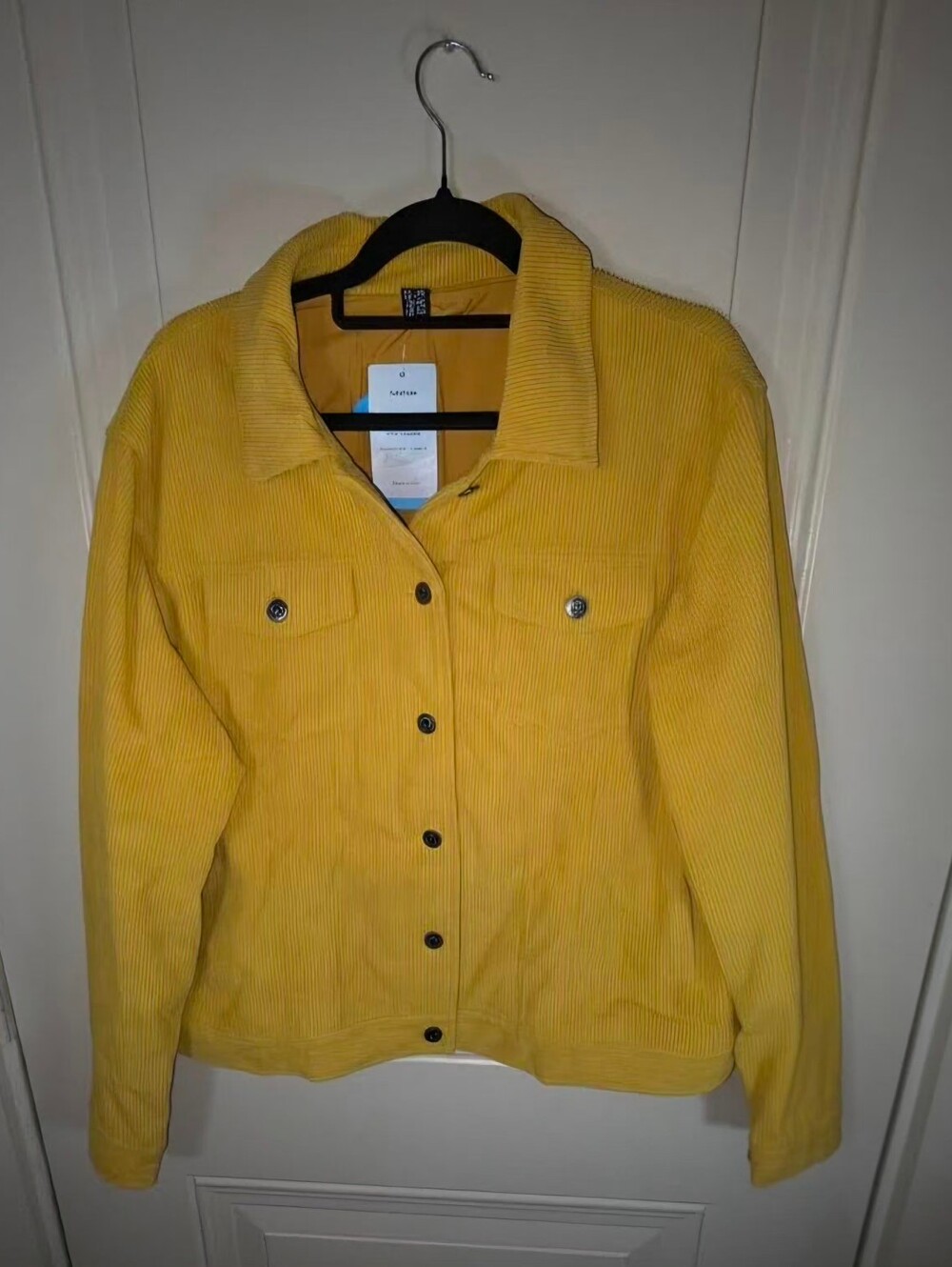 Mustard Yellow Corduroy Shacket Jacket 2XL Wide Well Boho,Western,Cowgirl - Picture 2 of 12